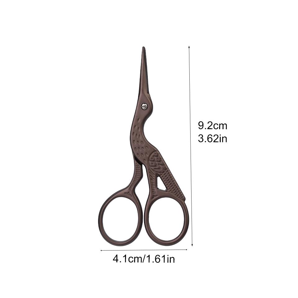 Fenrry 1pc Retro Crane Mouth Scissors Stainless Steel Scissors Cross Stitch Embroidery Knitting Sewing Handicraft Scissor DIY