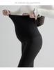 Maternity Sharkskin Leggings: Butt-Lifting, Velvet-Lined, No-Belly-Tightness Yoga Pants for Autumn & Winter.