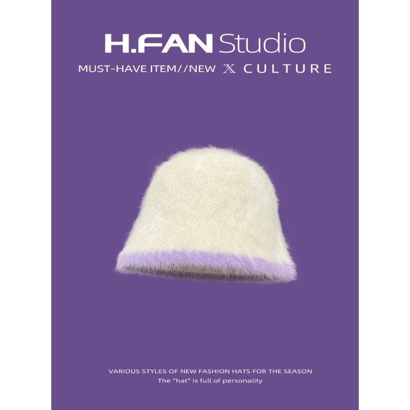 Style 4 Hat Versatile Style Sweet Knitted Warm And Soft Fisherman Hatcaps