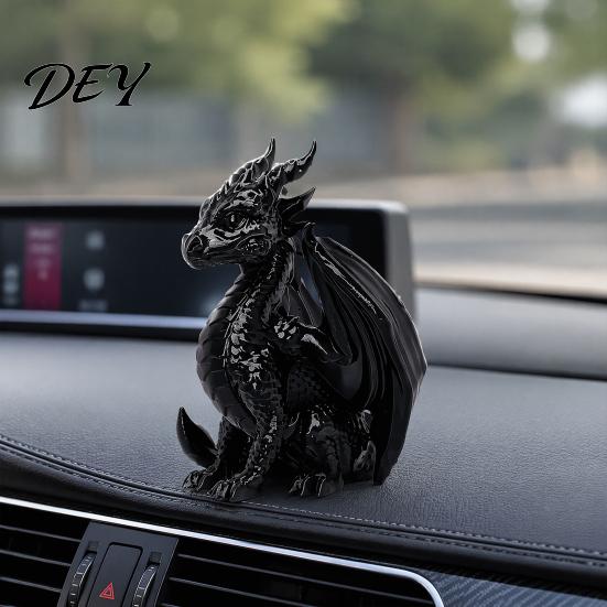 Décor de Créature Fantastique Réaliste Statue de Dragon Imprimée en 3D, Figurine Ailée, Sculpture Ornementale Créative Mythique pour Bureau à Domicile