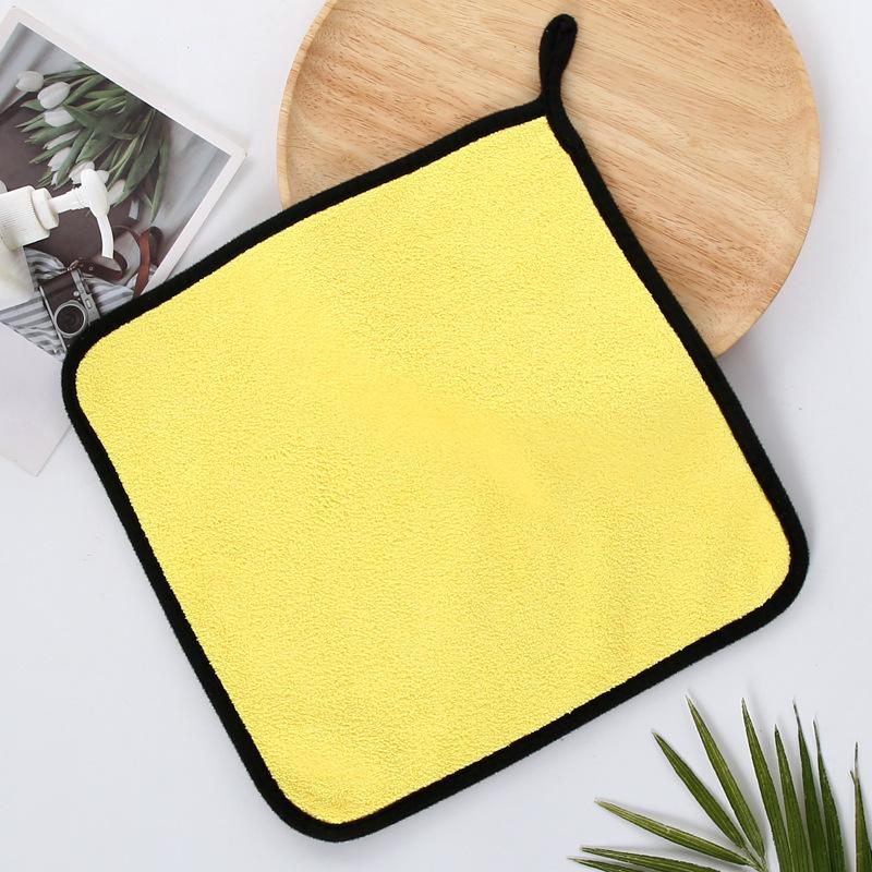 

High-Density Double-Sided Coral Fleece Car Wash Cloth - Lint-Free & Absorbent 25x25 cm