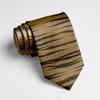 Casual Leopard Print Tie 8cm Wide Printed Serpentine Tie Polyester Slim Zebra Striped Tie