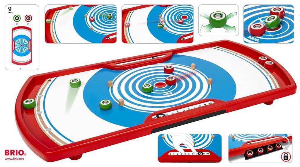 BRIO Shuffle Shot Game for ages 6 and Wooden Gift 34090, up. [Toy, Toy, Game, (Birthday/Christmas)]