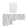 100ML Scale Cup Reusable Stackable Plastic Washable Measuring Glass for Lab