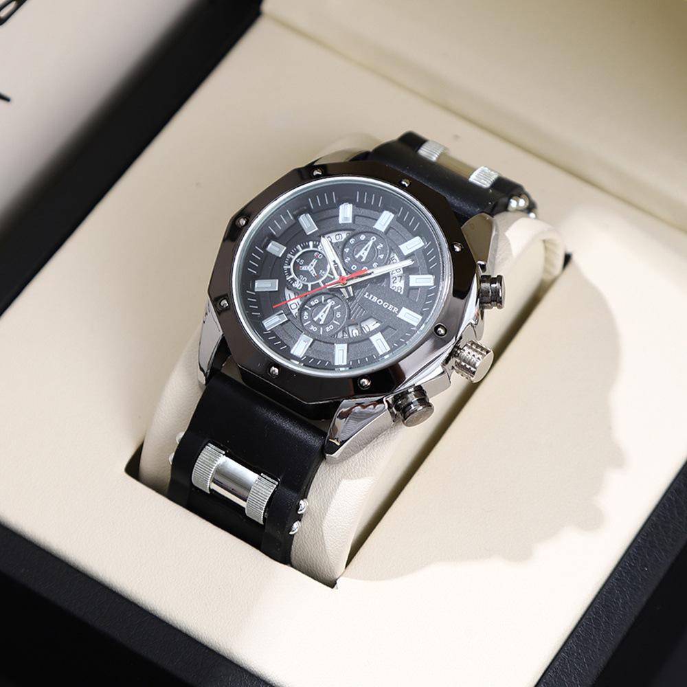 Men S Watch Silicone Strap Date Quartz Watch Fashion Men S, Fast Hair