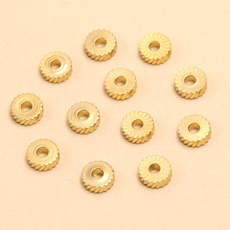 Two-Color Striped Stainless Steel Beads, 4-8mm DIY Jewelry Spacer Accessories