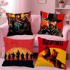 Game R-Red Dead Redemption 2 RDR2 Pillow Case Square Pillow Bedroom Sofa Leisure Comfort Cushion Home Decoration
