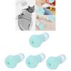 4Pcs Pet Bathing Foot Cover Silicone AntiScratch Cat   Protector Pet Supplies for Bathing(Pink )
