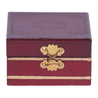 1:12 Dollhouse Miniature Filled Wooden Jewelry Box Room Accessorie Decorations