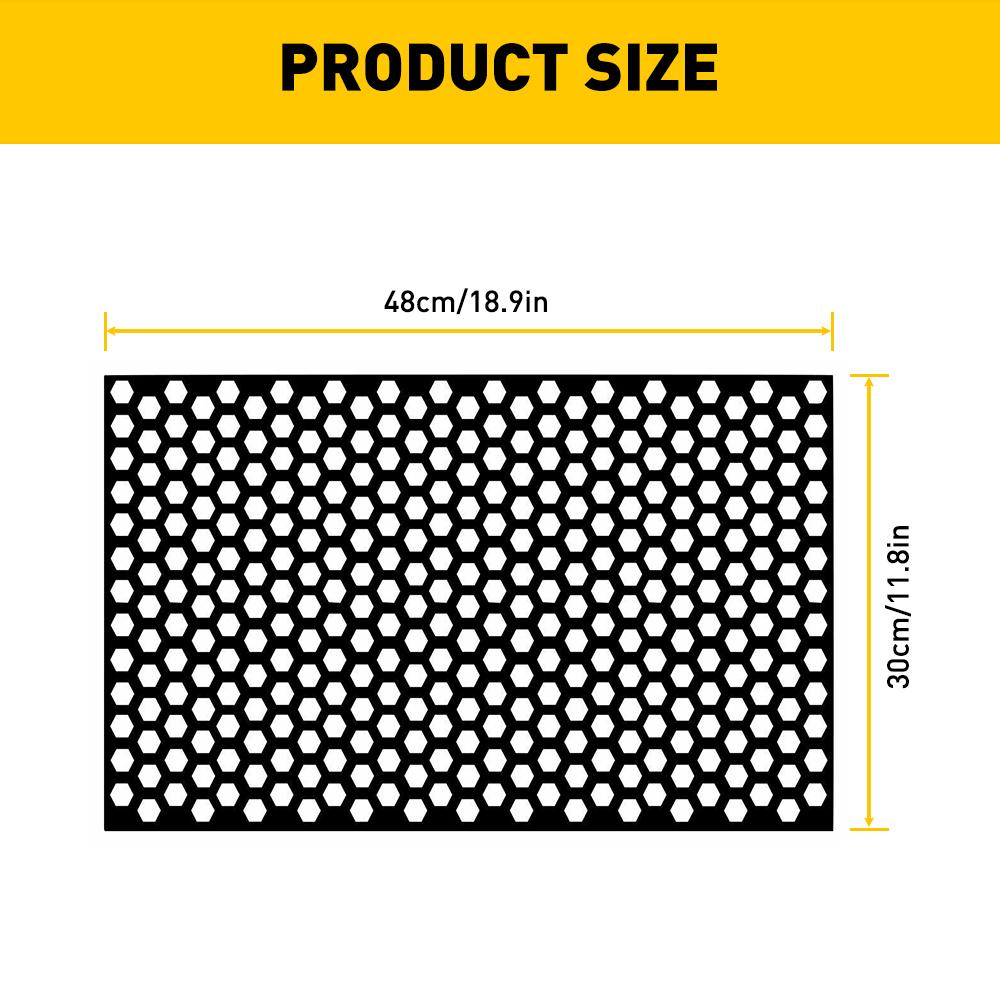 1Pcs Car Honeycomb Stickers For Car Front Rear Light Black Tint Film Cuttable Stickers Car Accessories