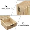 Paulownia Wood Square Wooden Box Versatile Storage