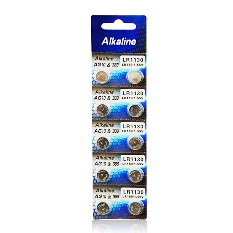 AG13/LR44 Alkaline Button Battery 1.55V for Watches, Toys, and Night Lights