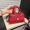 Top Brand Shoulder Bag For Women Classic Handbag Cute Cartoon Ladies Versatile Mini Crossbody Phone Bag Zipper Purse Red Bolsas