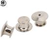 50pcs Brooch Pin Backs Bag Locking Fastener Flat Hat Name   Book Pin   7 x 10mm