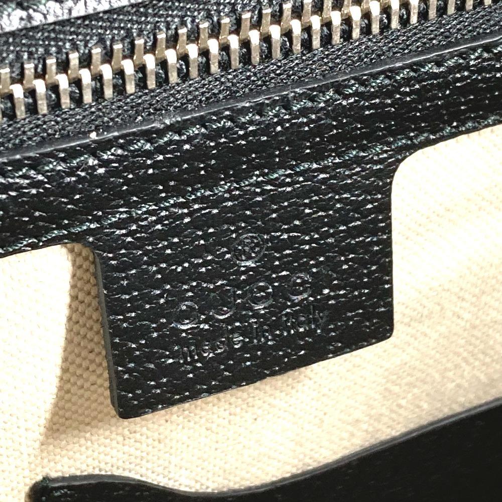 GUCCI 295256 logo Business bag, briefcase Hand Bag Leather Black