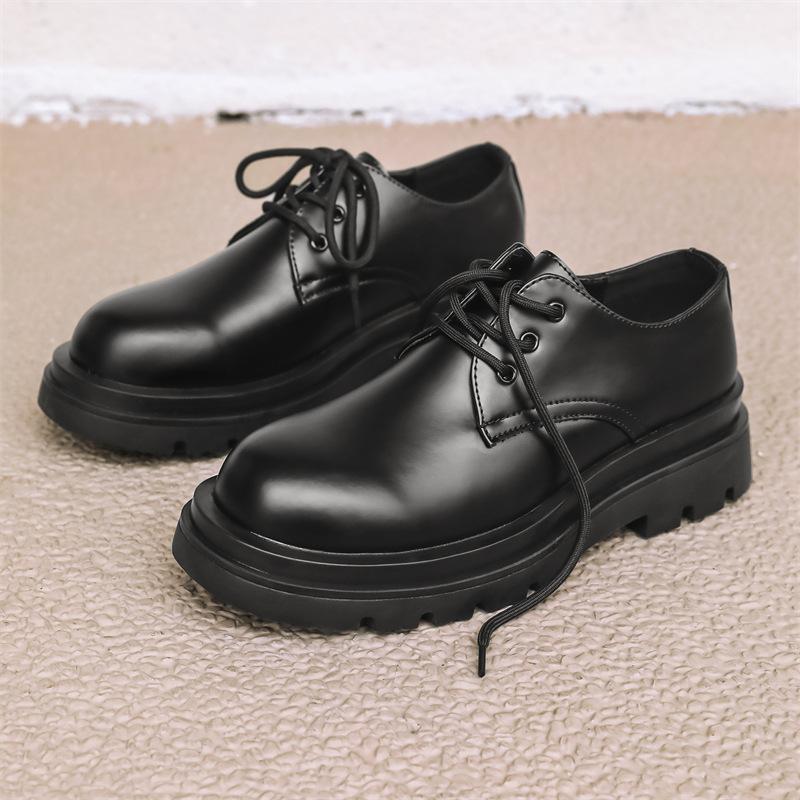Casual small leather shoes men's spring British style high-end business dress platform wedding groom shoes 3236-J