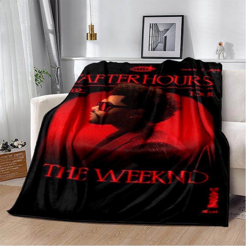 3D The Weeknd X.O R&B Singer Blanket,Soft Throw Blanket for Home Bedroom Bed Sofa Picnic Travel Office Cover Blanket Gift Kids