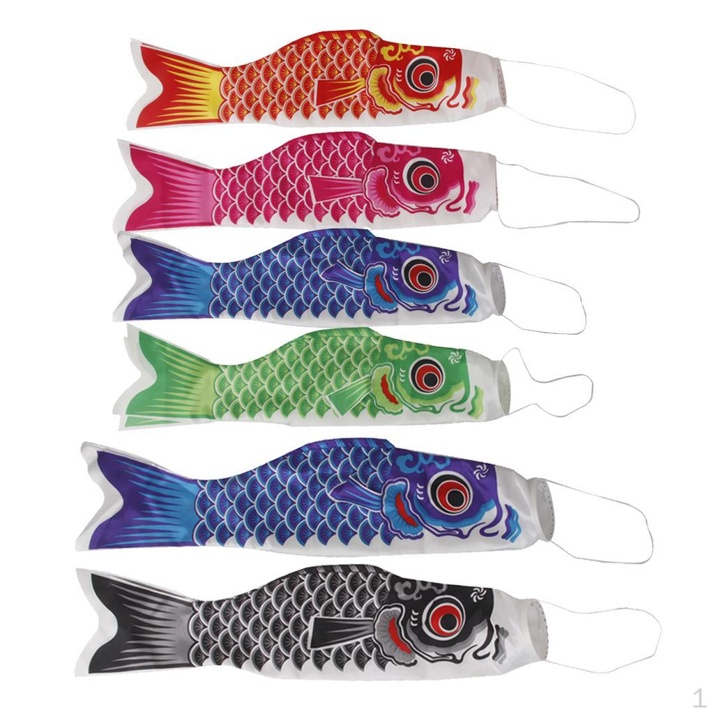 6Pcs 55cm And 70cm Various Japanese Windsock Carp Flag Sailfish