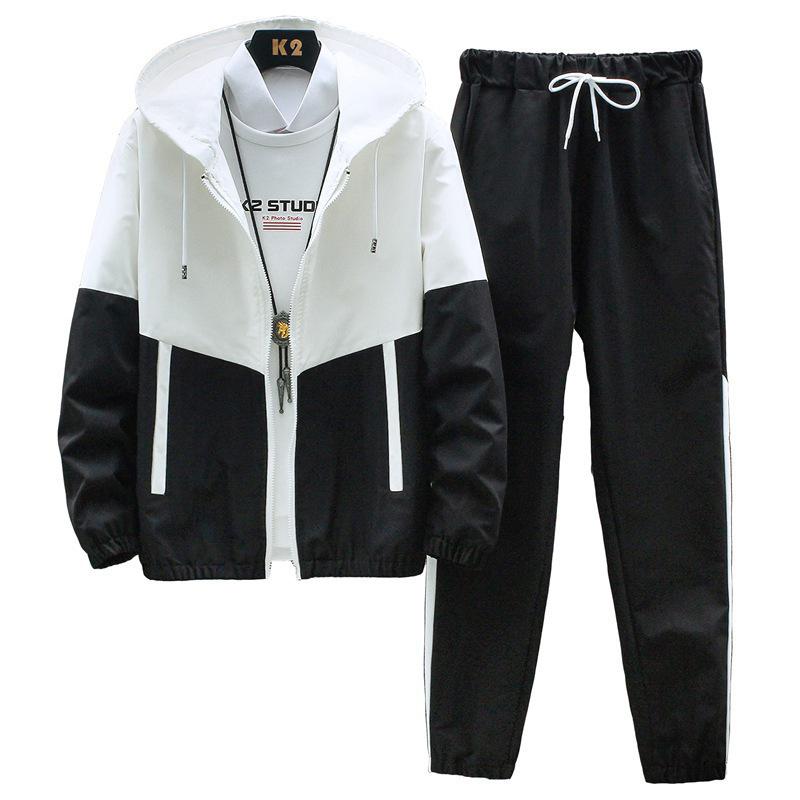 Japanese & Korean Men's Sportswear Set: Autumn Casual Hoodie & Leggings