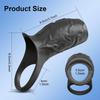 Vibrating Penis Sleeve Cock Ring Penis Extender for Testicles G Spot Clitoris Vibrator Stimulation Sex Toys for Men Ejaculation