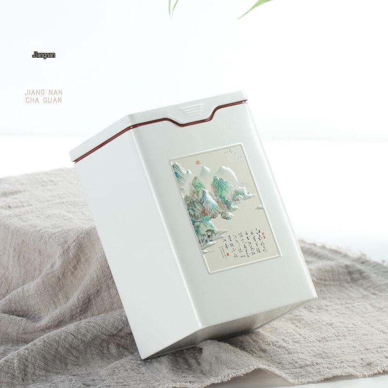 Жестяная банка для чая Zhinianhua Square