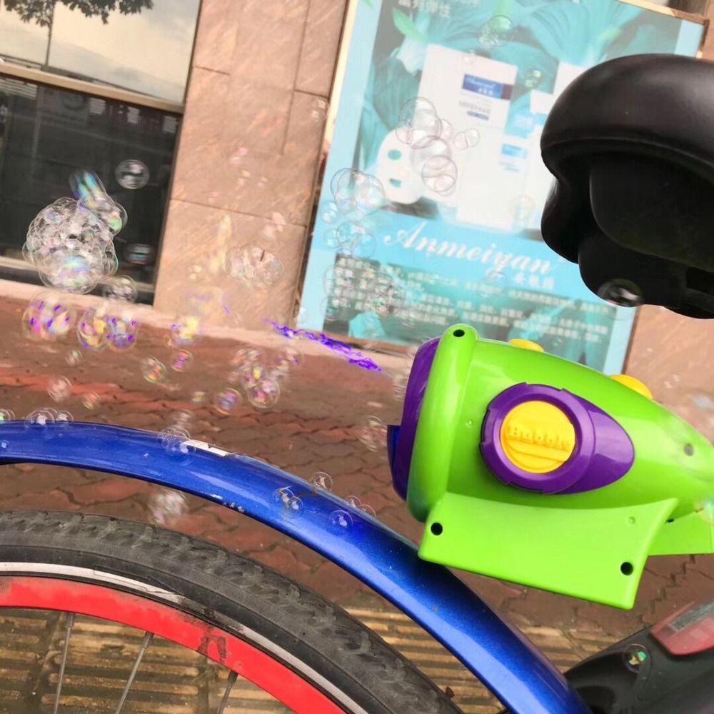 Multifunctional Automatic Bubble Maker with Clip Bicycle Seat Bubble Blower Toddlers