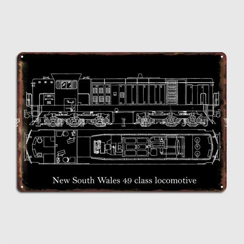 New South Wales Train Poster Metal Plaque Pub Bar Cave Create Wall Decor Tin Sign Poster