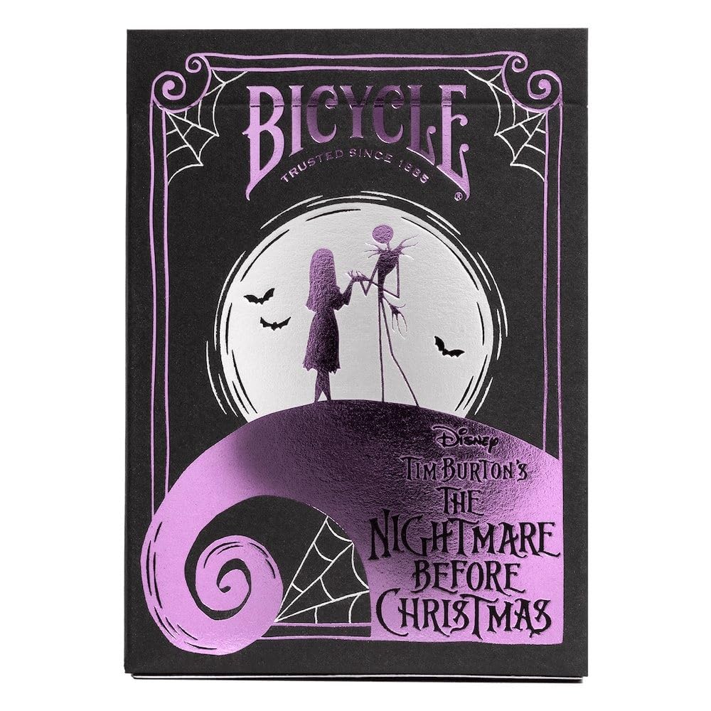 Tenyo Disney Bicycle Playing Cards, Nightmare Before Christmas, Poker Size (6.3cm X 8.8cm), Ages 6 and Up