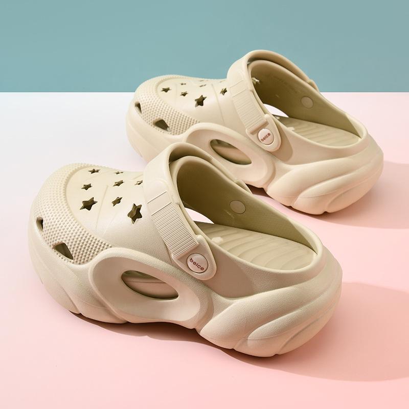 Fashion New 2025 Women Platform Slippers Summer Garden Shoes Soft EVA Thick Sole Girls Fashion Clogs Home Street Slides Slip-on Sandals