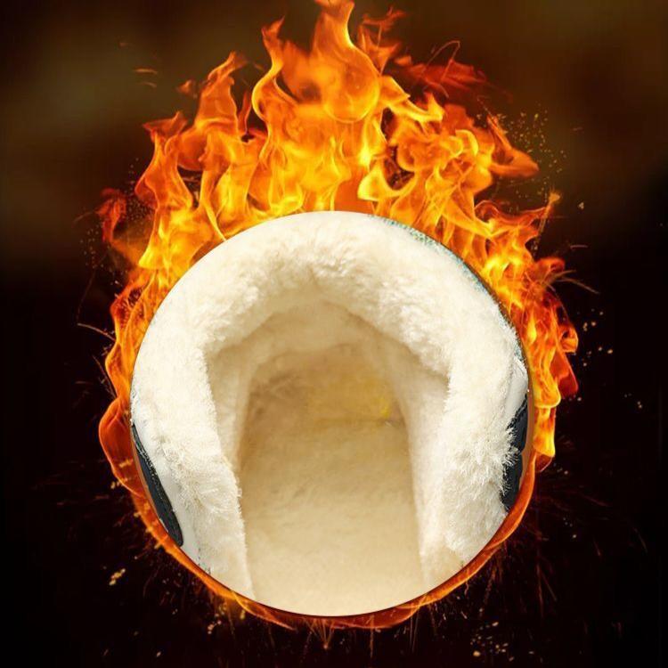 Chaussures d'hiver pour hommes Chaussures montantes Chaussures chaudes épaisses à semelles épaisses Chaussures de skate décontractées