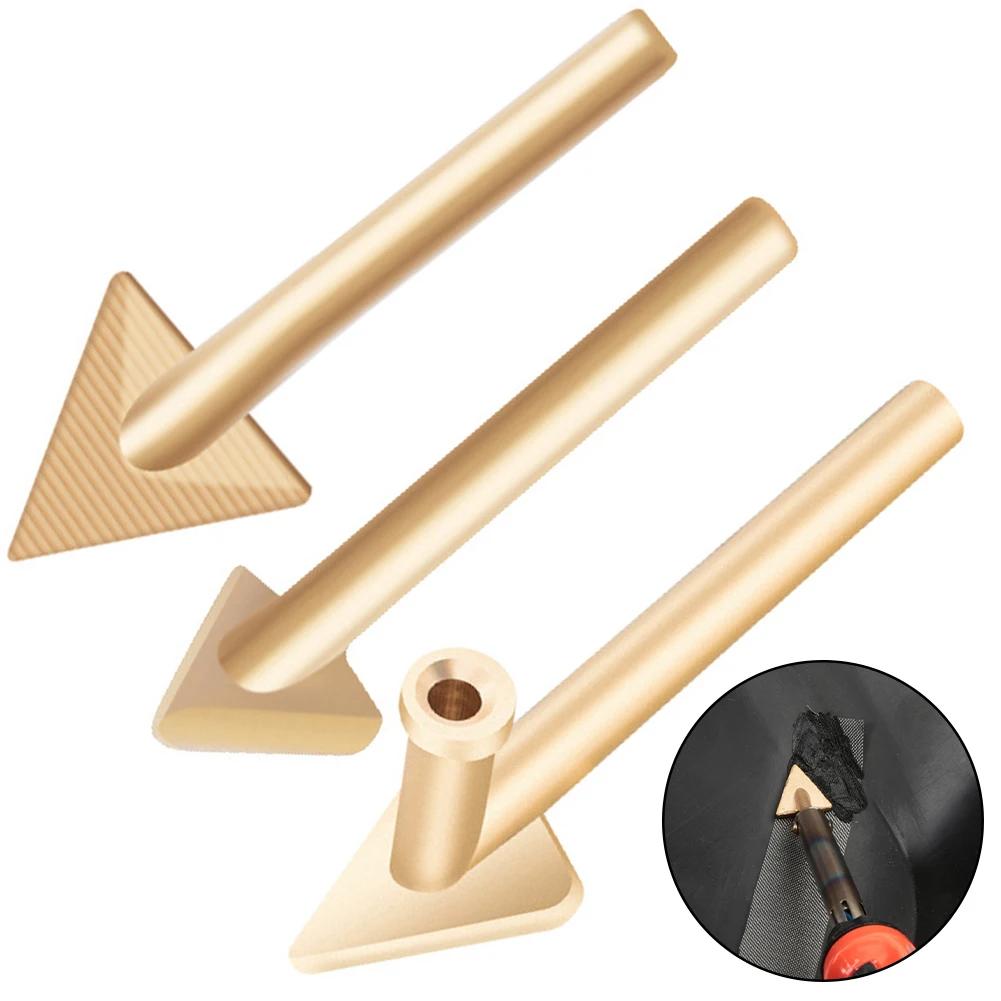Universal Car Bumper Plastic Repair Tool Electric Iron Smoothing Welding Nozzle Triangle Copper Tip for Multiple Use