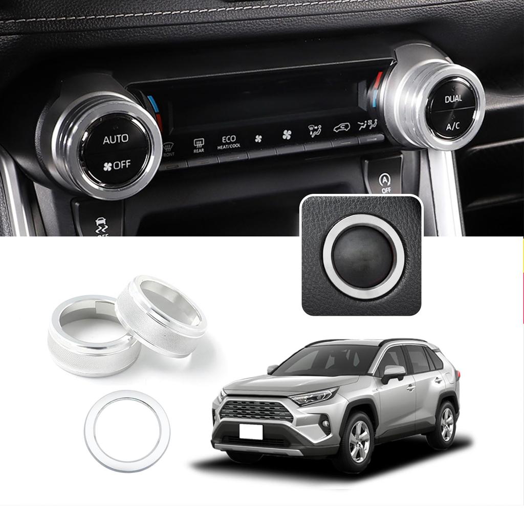 Temiry rav4 50 Series Air Conditioner Dial Cover RAV4 Interior Parts Aluminum Alloy Engine