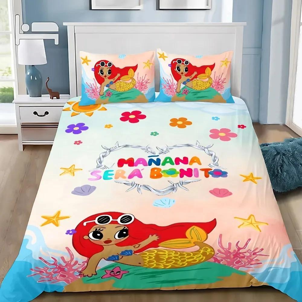 Bettdecke Schöne Karol G Manana Bettwäscheset Erwachsener JungeMädchen Schlafzimmerdekoration Kindergeschenk Einzel Doppel Großformat