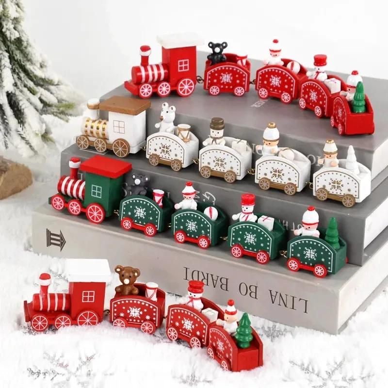 Christmas Train Christmas Train Toys Christmas Party DIY Decorations Home Cristmas Cake Decoration Ornaments Happy New Year