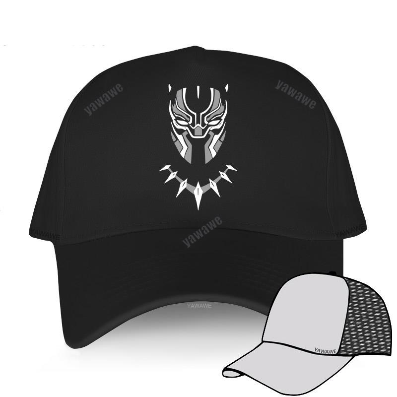 New Arrival Solid Baseball Caps Men summer Breathable Golf Hat Panther Wakanda Mask Teens Fashion Brand Cap female leisure Hats