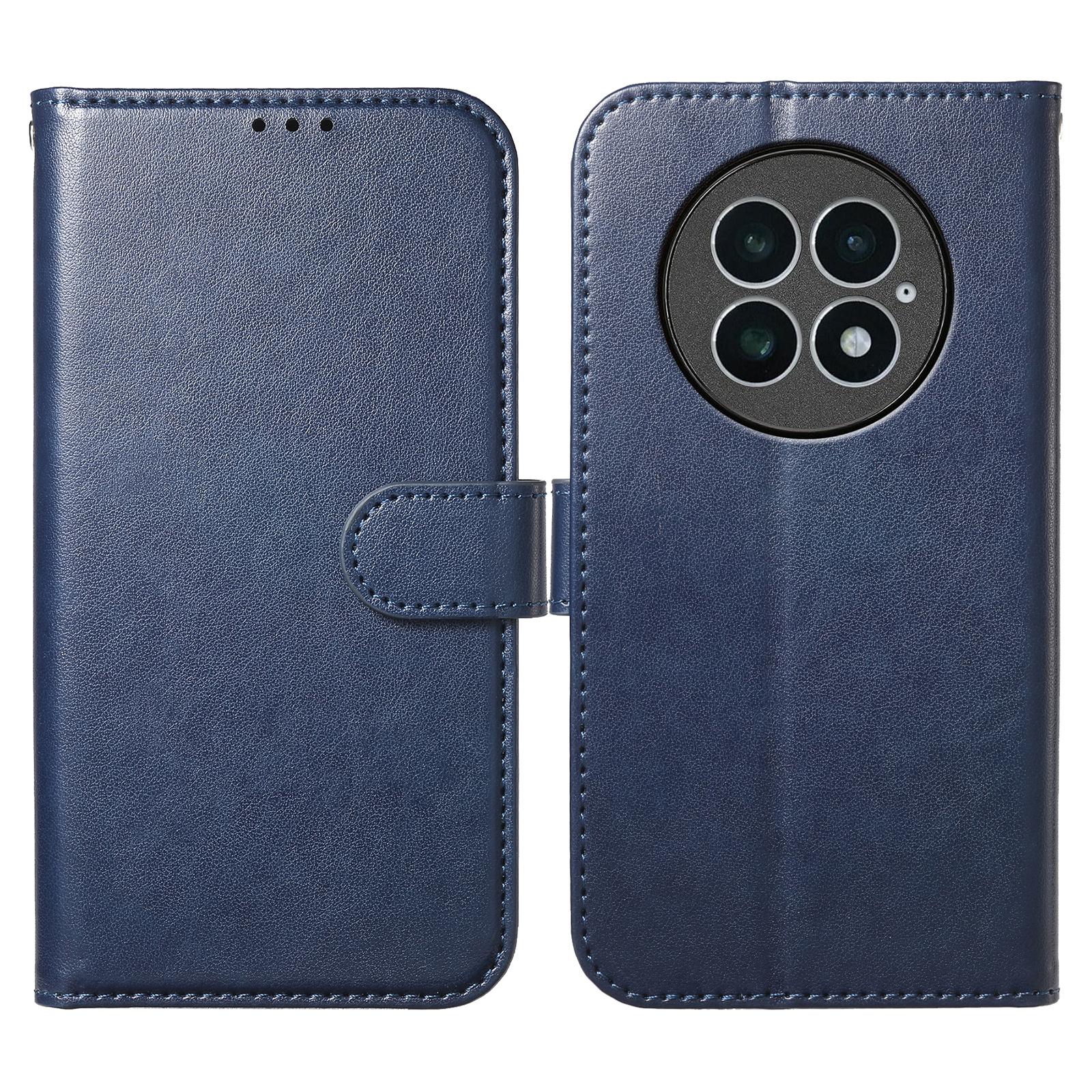 

For OnePlus 13 Wallet Phone Case with 8 Card Slot Stand PU Leather Folio Flip Cover Dark Blue