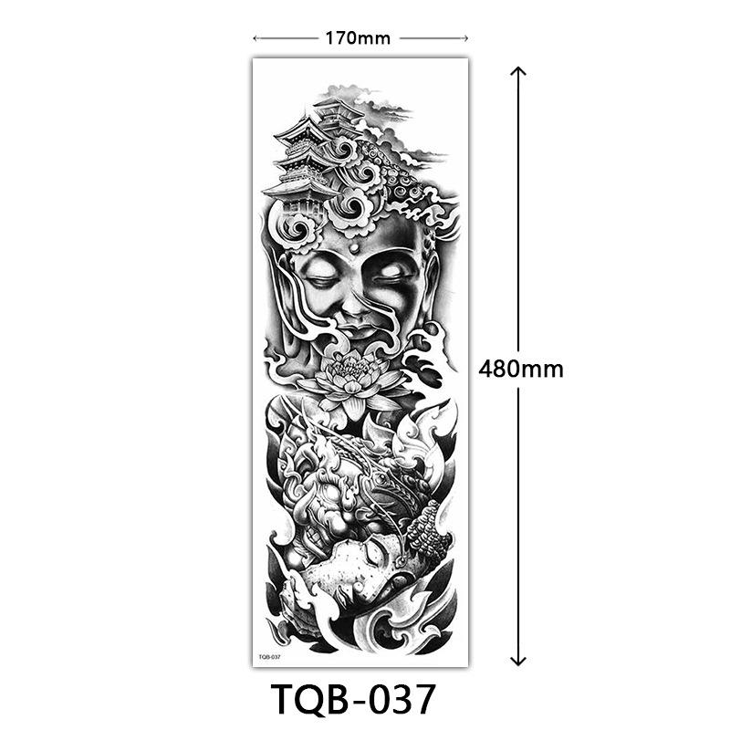 Full Arm Tattoo Sticker, Full Arm Big Picture Tattoo Sticker, Flower Arm Tattoo Sticker Tattoo