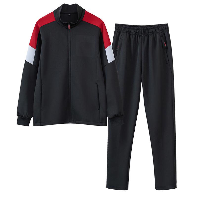 Unisex Autumn Academy Style Stand-up Collar Sportswear for Middle School