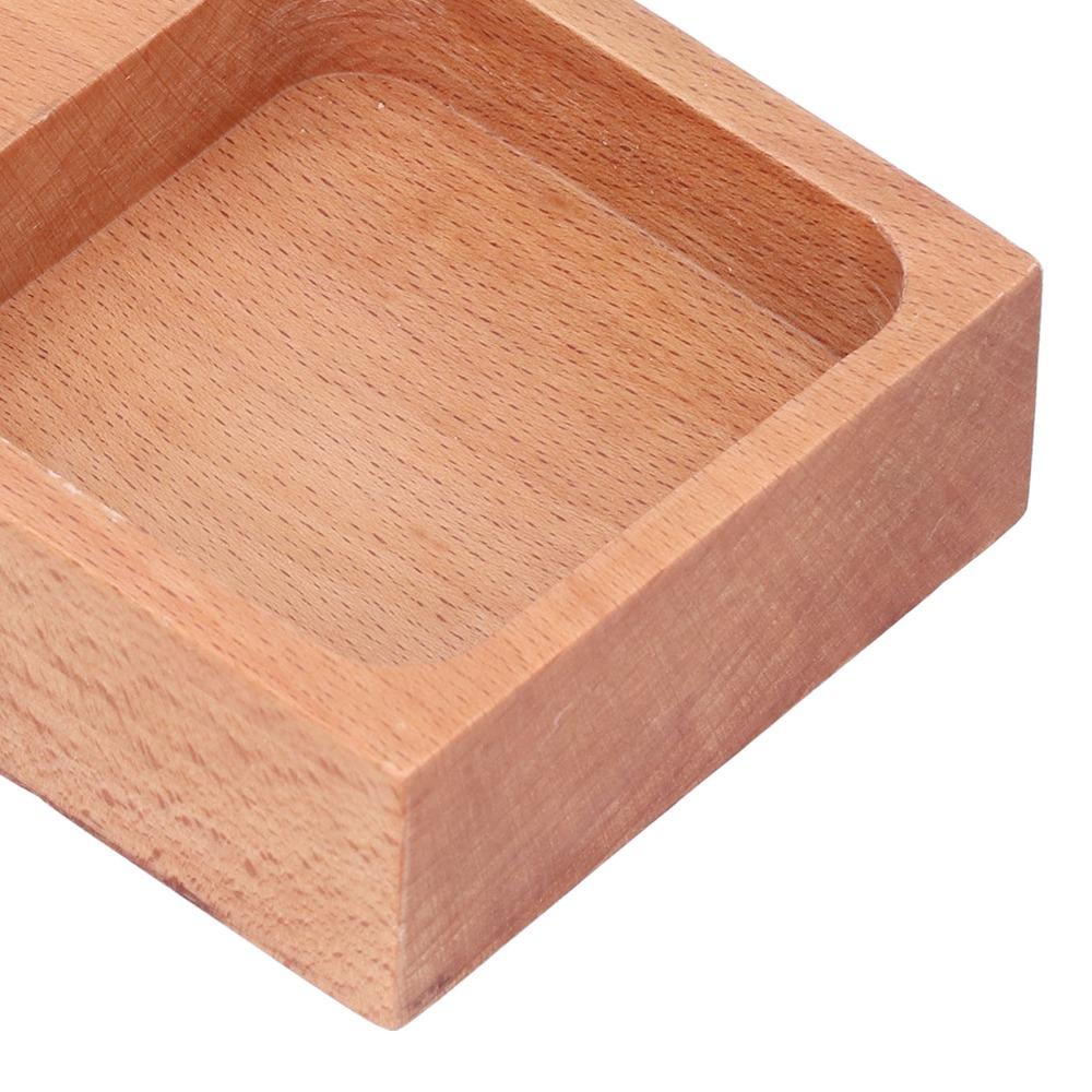 Grip Handle Handled Dish Wooden Condiment Dish Easy To Wipe Snack Plate  Home Dining