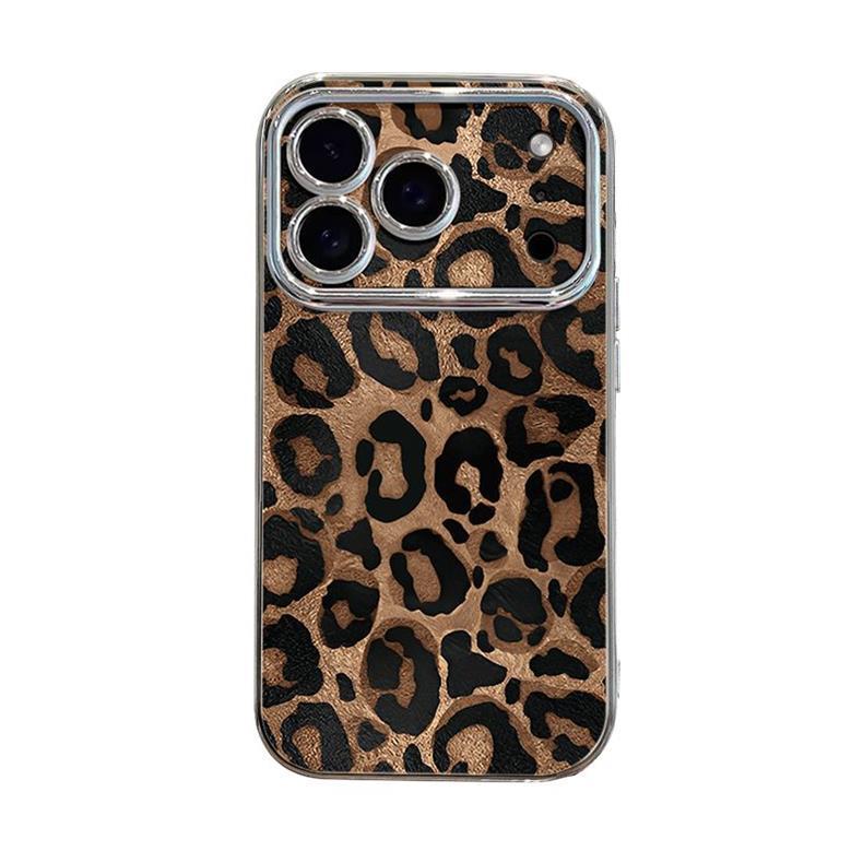 Brown Leopard Print KT Apple iPhone16 Pro Max Anti-Fall Case - High Appearance Value