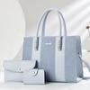 Atmosphärisches einfaches Spleiß-Dreiteile-Set, große Kapazität, leichte Luxustextur, fortschrittlicher Sinn, vielseitige Tasche für Pendeln und Ausgehen