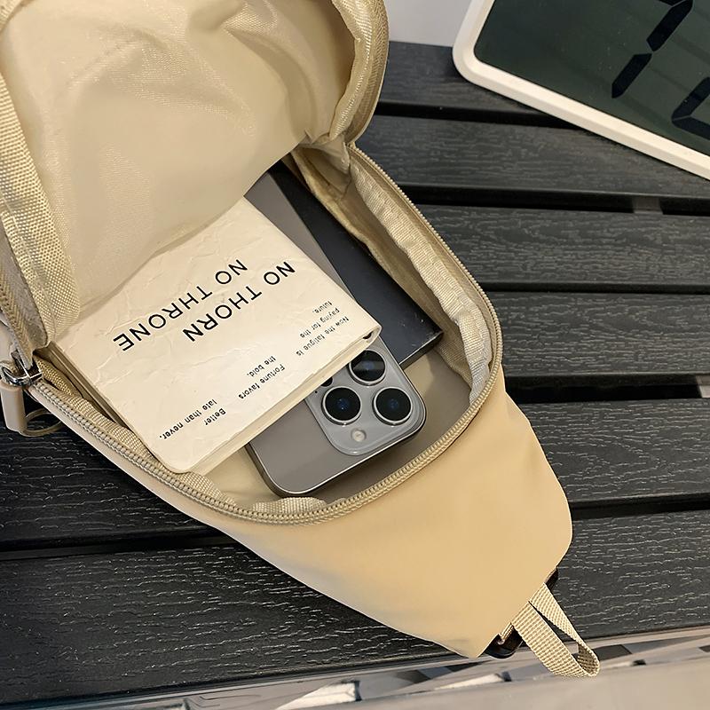 Chest Bag Lightweight Student Crossbody Bag Outdoor Riding Multifunctional Waist Bag Multi-Compartment Mobile Phone Bag