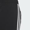 Adidas Neo Three-Stripe Color Block Drawstring Cropped Sports Pants Women Bottoms Black IK2428