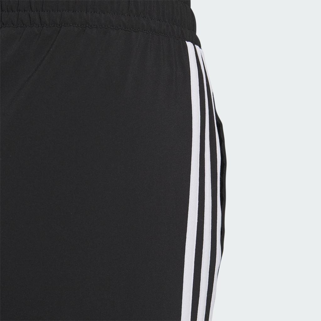 Adidas Neo Three-Stripe Color Block Drawstring Cropped Sports Pants Women Bottoms Black IK2428