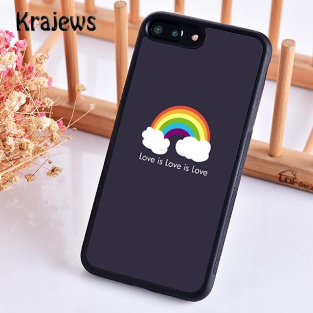 Krajews Gay Lesbické LGBT Duhová Hrdost UMĚLECKÝ Kryt na Telefon Pro iPhone 17 Air 16 15 14 plus 11 12 13 pro max coque Fundas