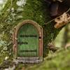 Wooden Elven Gate Miniatures Fairy Gate Fairy Doll Gate Durable   Desktop