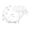 Moon Star LED String Lights Warm White Soft Stable Lighting 8 Functions Plug in Lamp String