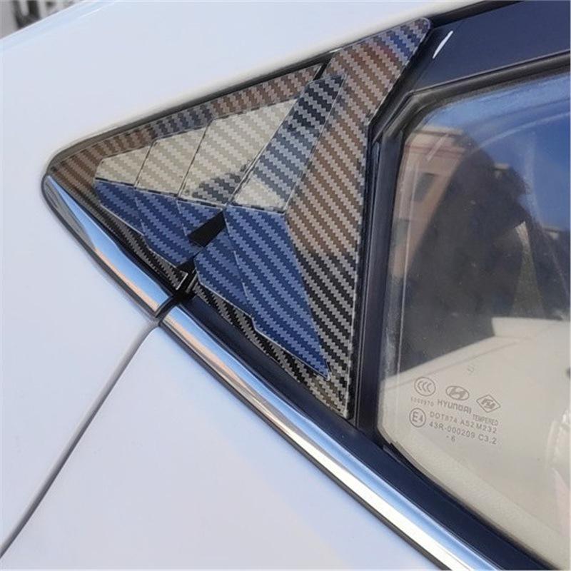 Mustang-Style Kohlefaser-Heckseitenfensterlamellen für den modernen Elantra