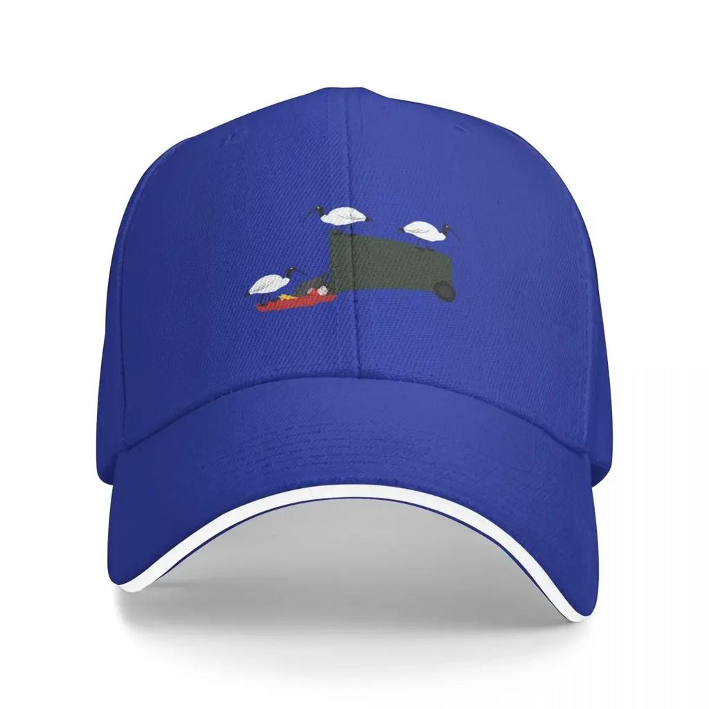 Bin Chickens Eating Lunch On Sea Blue Cap Fashion Casual Baseball Caps Adjustable Hat Hip Hop Summer Unisex Baseball Hats