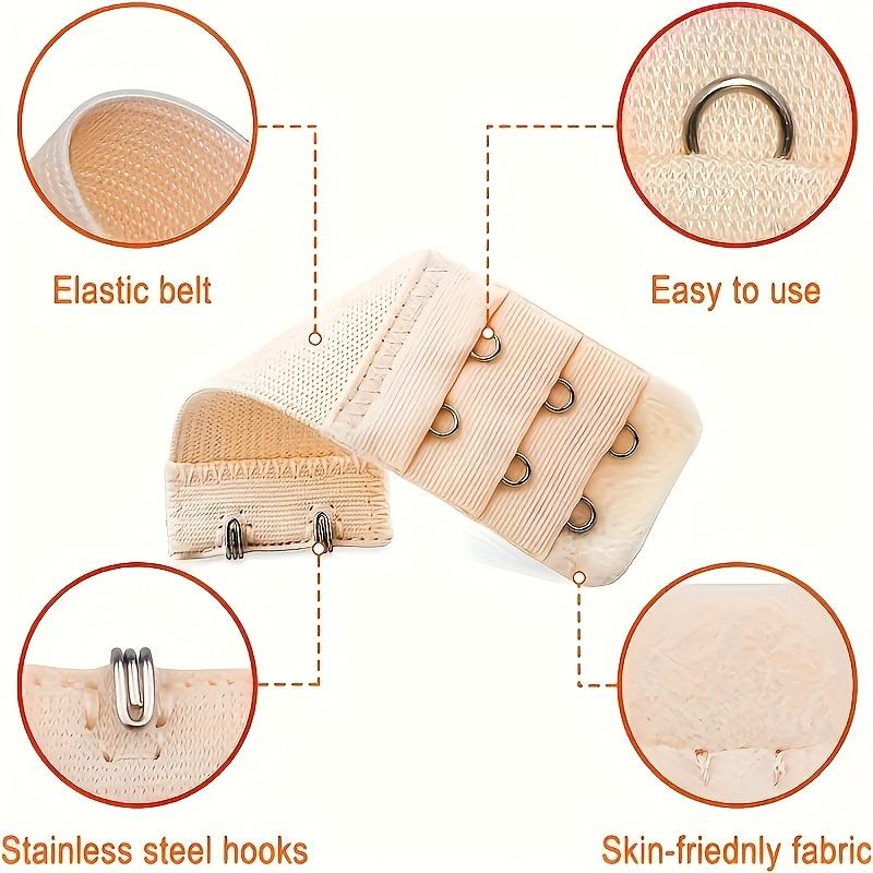 Bra Extender Bra Strap Extenders with Hooks  for Women Elastic Bra Extension Strap Hook Clip Extender Adjustable Belt Buckle Intimates Accessories